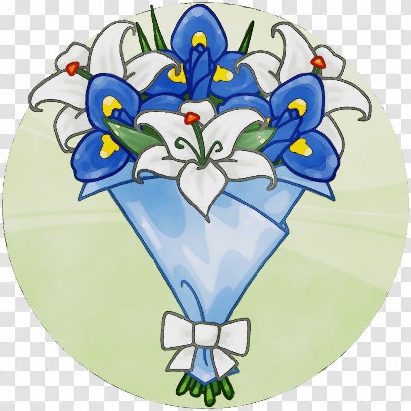 Blue Iris Flower - Watercolor - Gentiana Transparent PNG