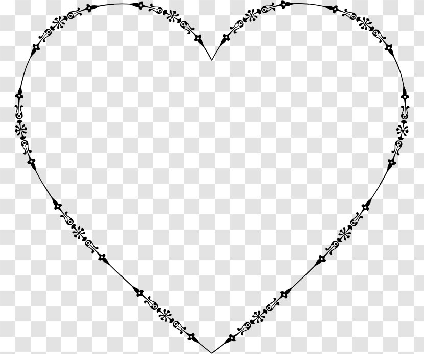 Line Art Heart Clip - Cartoon - Valentines Card Transparent PNG