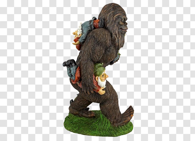 Garden Gnome Bigfoot Ornament Statue Transparent PNG
