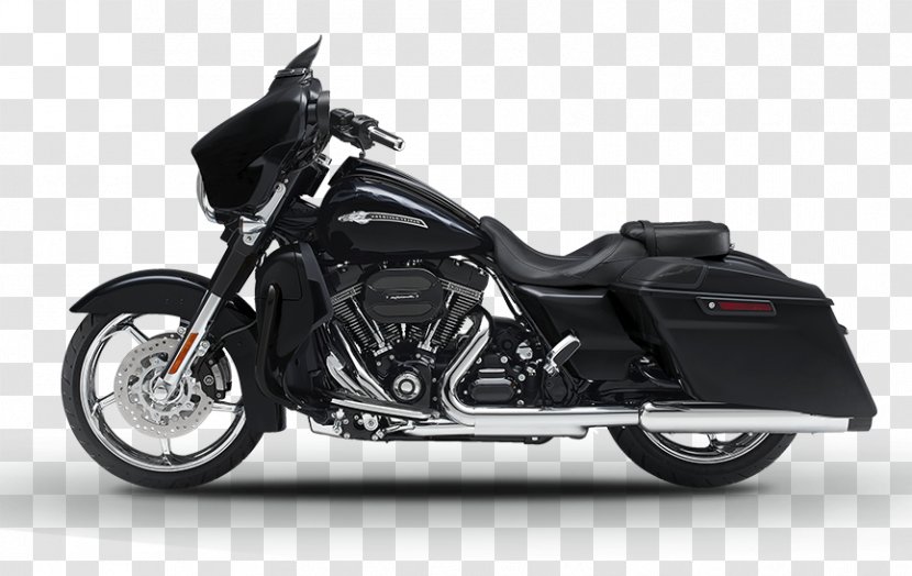 Harley-Davidson CVO Street Glide Harley Davidson Road Motorcycle - Automotive Exhaust Transparent PNG