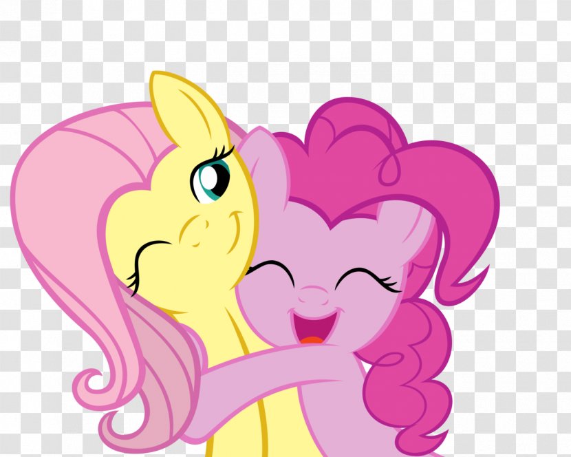 Pinkie Pie Fluttershy Pony Rainbow Dash Twilight Sparkle - Silhouette - My Little Transparent PNG