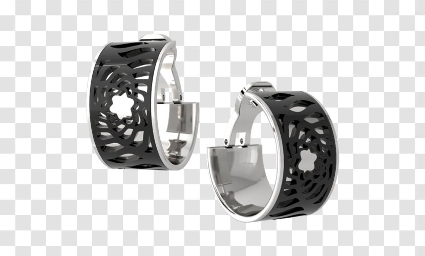 Earring Alloy Wheel Spoke Rim Tire - Automotive System - Silver Transparent PNG