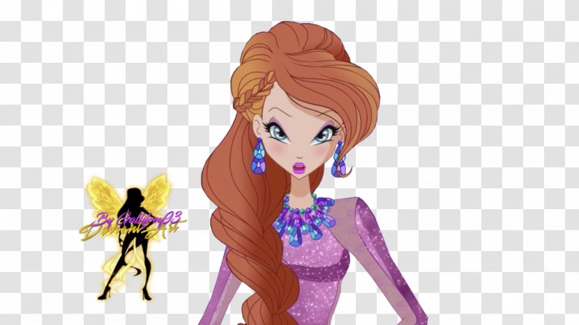 Barbie Fairy Long Hair Cartoon - Tree - World Of Winx Transparent PNG