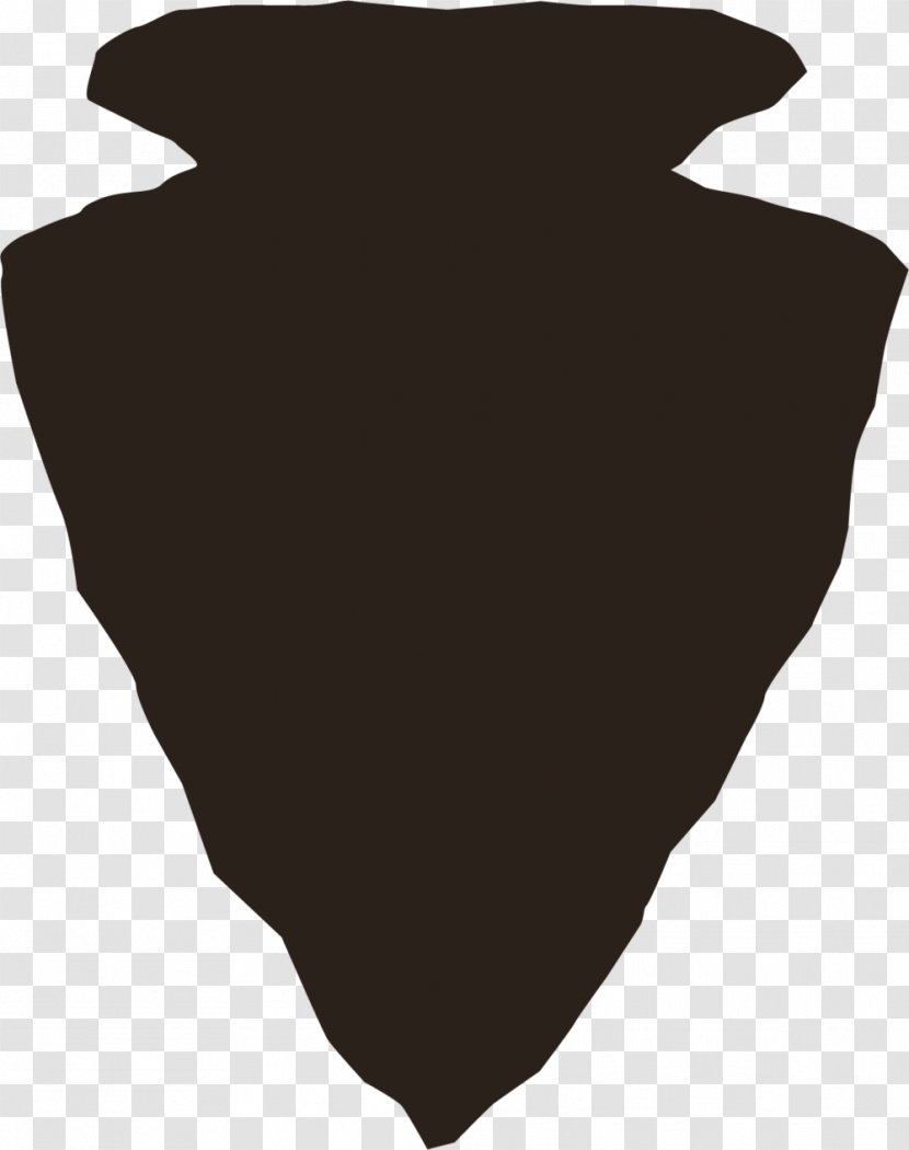 Black Silhouette White Leaf Neck - And Transparent PNG
