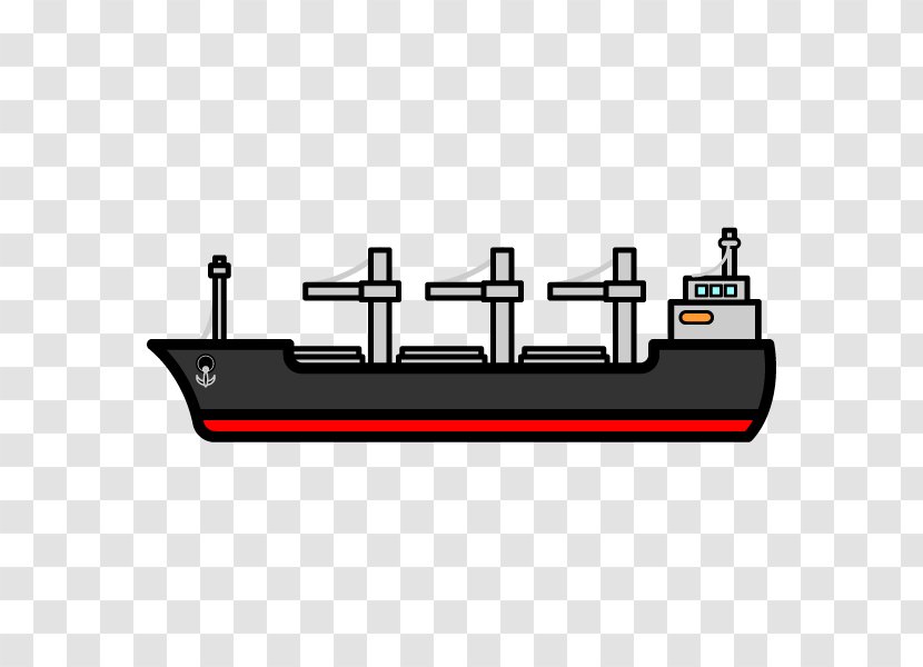 Cargo Ship Black And White Container Transparent PNG