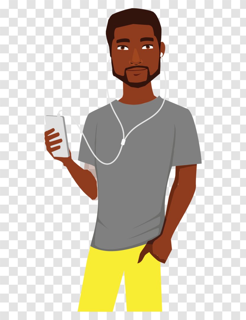 Cartoon Drawing African American - T Shirt - Head Transparent PNG