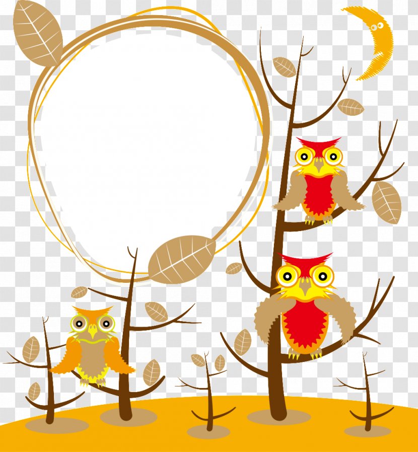 Owl Vector Graphics Illustrator Illustration Drawing - Cartoon - Cat Frame Transparent PNG