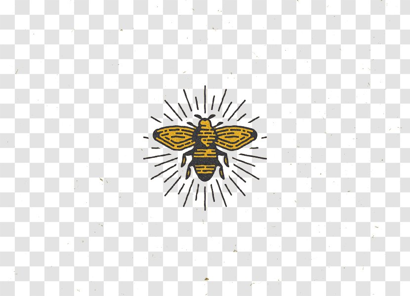 Honey Bee Pattern Transparent PNG