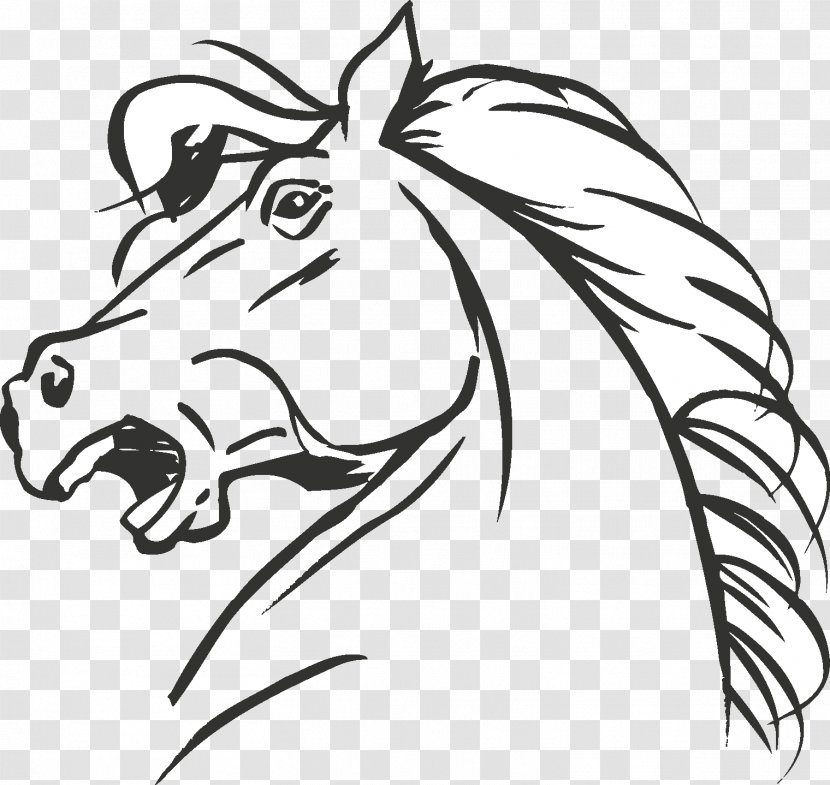 Peruvian Paso Standardbred Coloring Book Horse Head Mask Drawing - Fictional Character Transparent PNG