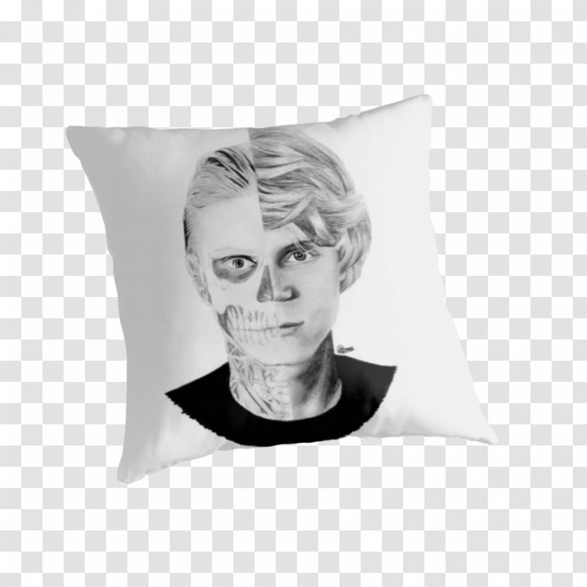 T-shirt Throw Pillows Cushion Neck - Textile - Evan Peters Transparent PNG