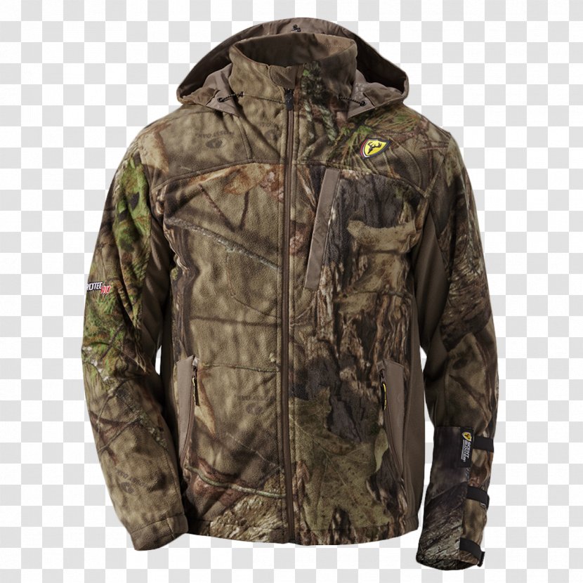 Hoodie Camouflage Clothing Mossy Oak Jacket - Wool Transparent PNG