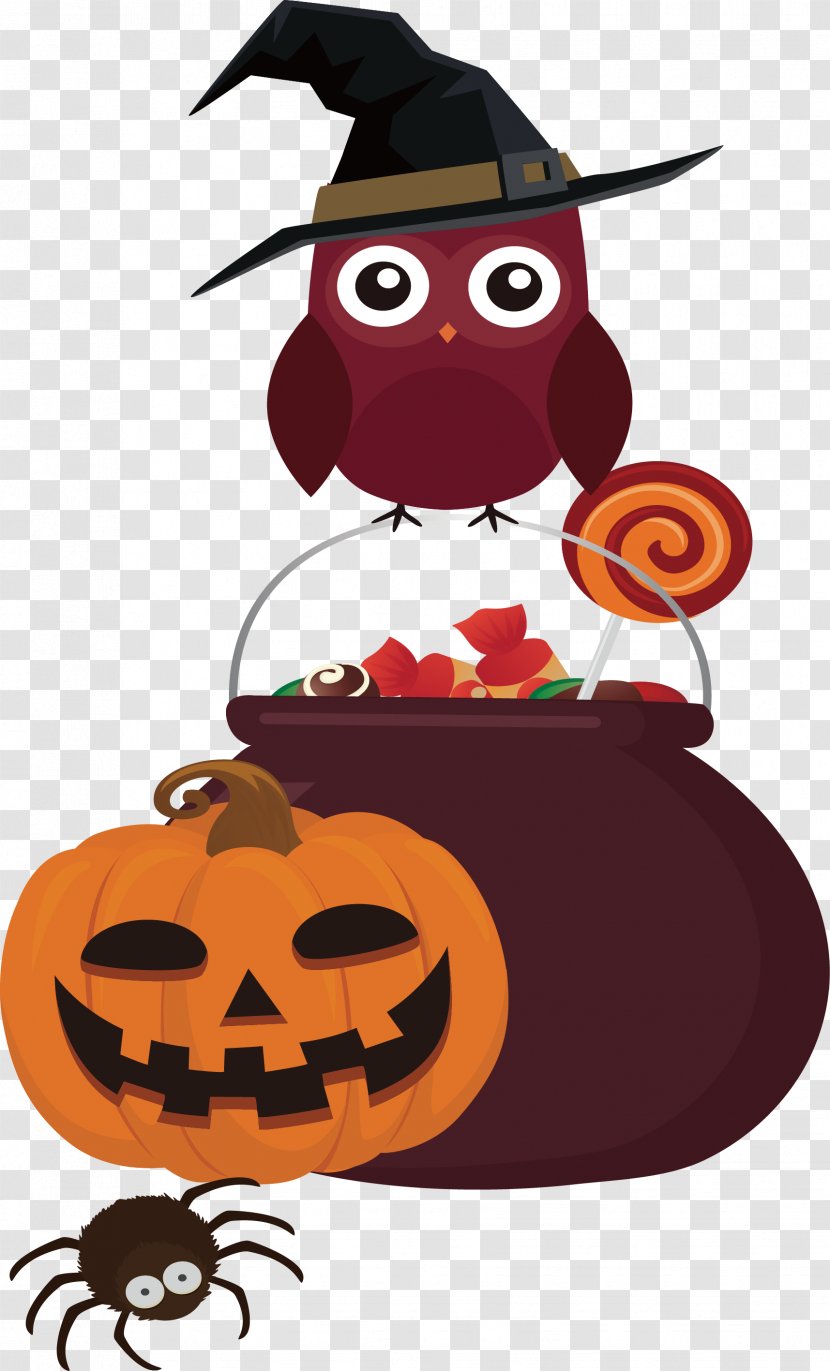 Candy Jar Clip Art - Halloween - Owl Transparent PNG
