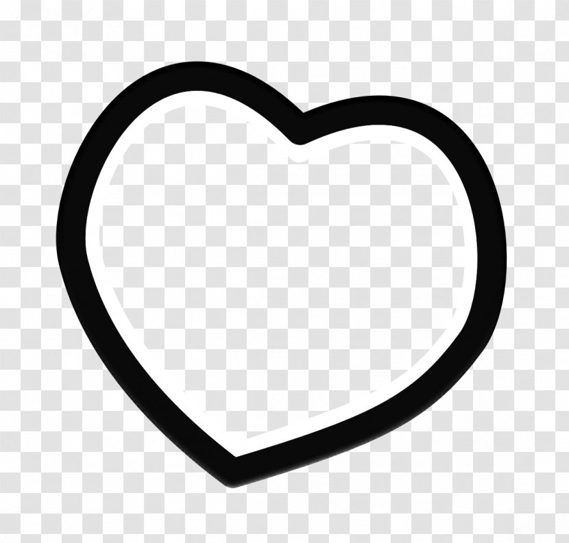 Love Background Heart - Blackandwhite - Line Art Transparent PNG