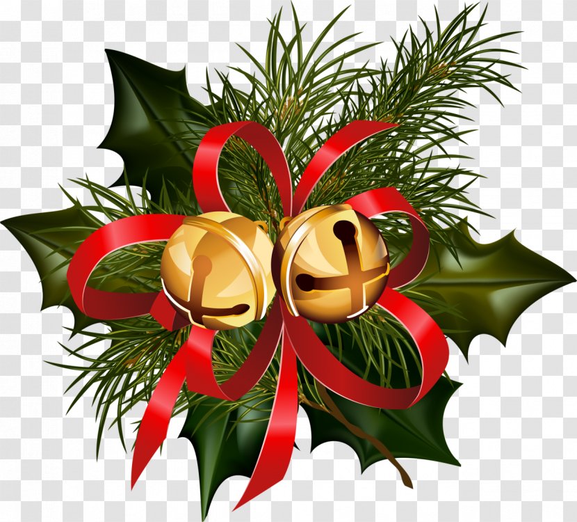 Jingle Bells Christmas Decoration - Flowering Plant - Decorations Transparent PNG
