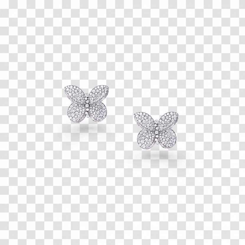 Earring Graff Diamonds Body Jewellery - Butterfly - Diamond Transparent PNG