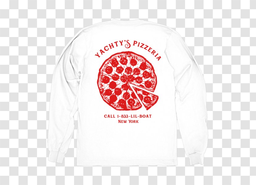 Long-sleeved T-shirt Pizza Hoodie - Sweatshirt - Lil Yachty Transparent PNG
