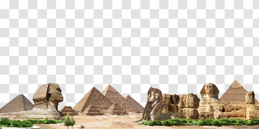 Egyptian Pyramids Giza Pyramid Complex - Triangle Transparent PNG