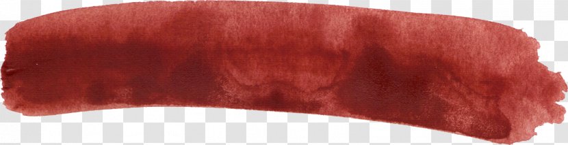 Red Brush Watercolor Painting Brown - Pink Stroke Transparent PNG