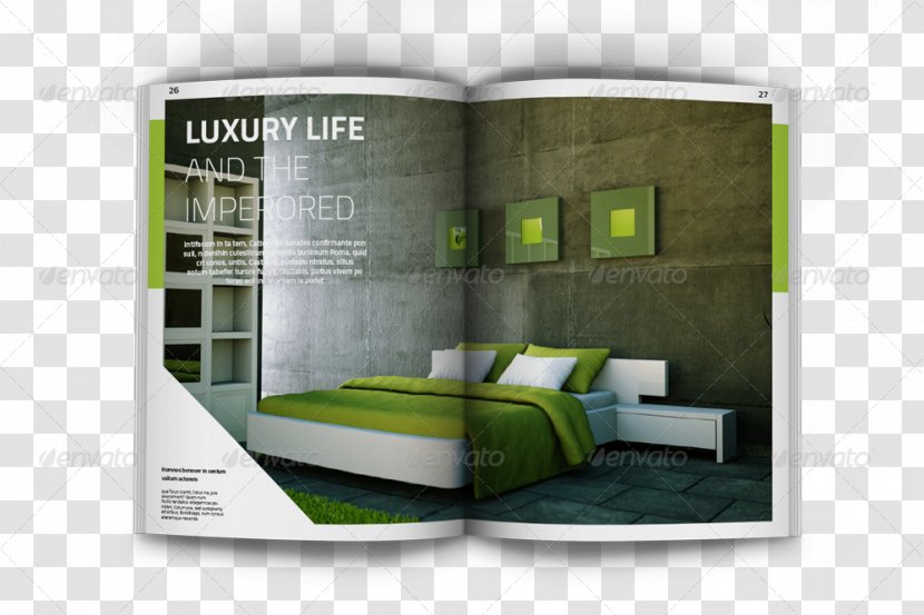 Brand Interior Design Services - Stylish Indesign Magazine Template Transparent PNG