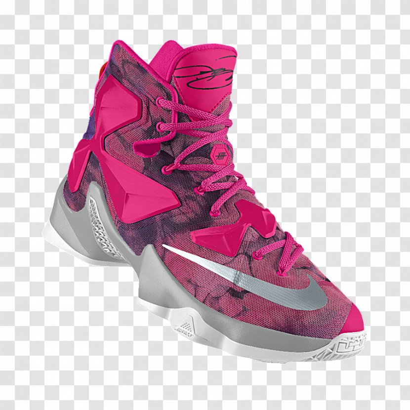 Shoe Nike Sneakers Pink Purple - Basketballschuh - Lebron James Transparent PNG