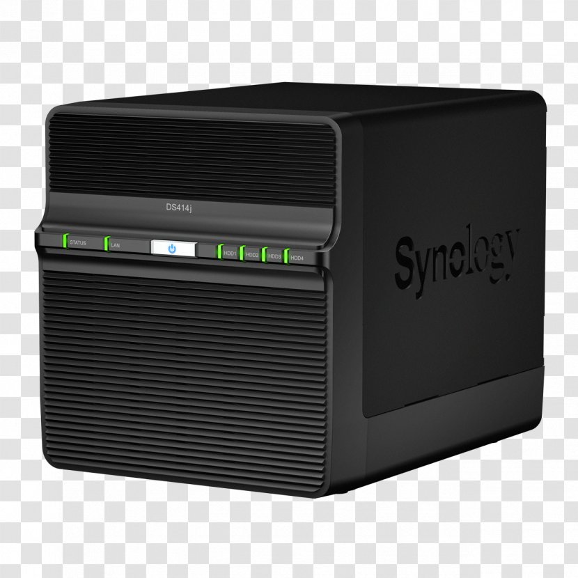 Network Storage Systems Synology Inc. DiskStation DS414j Computer Servers Hard Drives - Data - Multimedia Transparent PNG