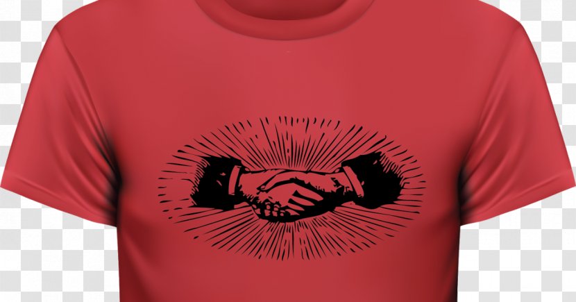T-shirt Shoulder Handshake Font - Top Transparent PNG