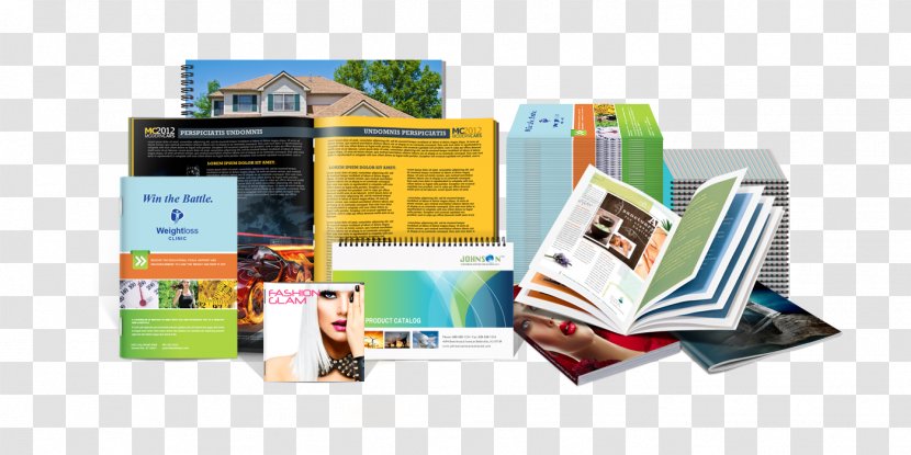 Color Printing Brochure Flyer Advertising - Service - Catalog Transparent PNG