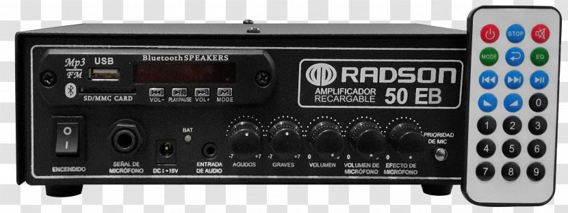 Microphone Audio Power Amplifier Amplificador Electronics - Equipment - Mp3 Transparent PNG