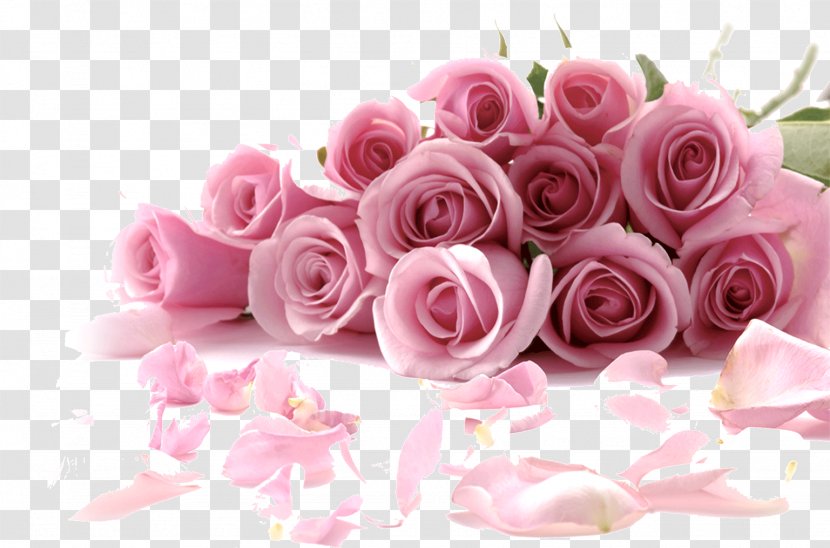 Rose Flower Wallpaper - Romantic Bouquet Of Pink Roses Transparent PNG