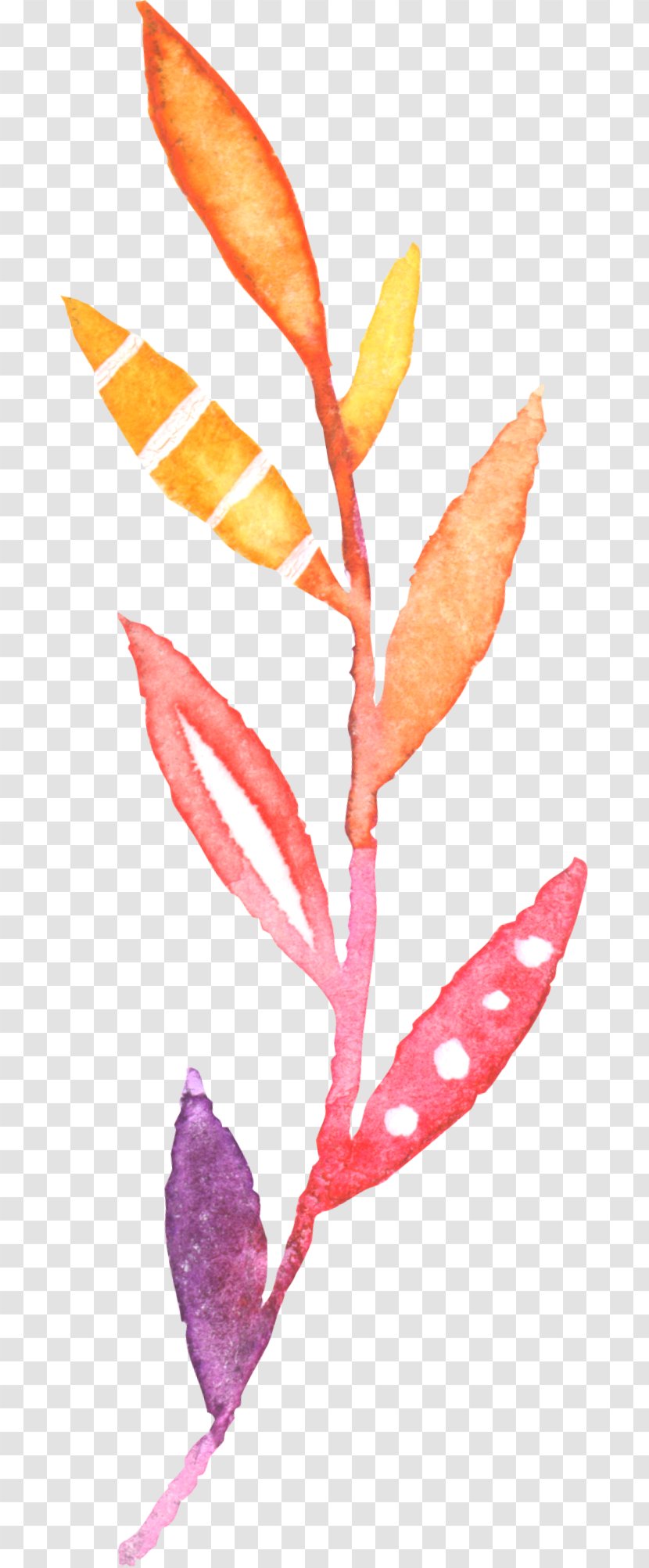 Watercolor: Flowers Watercolor Painting - Leaf - Hand-painted Plant Transparent PNG