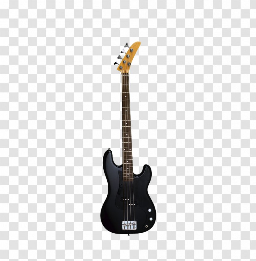 Fender Precision Bass Guitar Electric Acoustic - Steelstring - Black Transparent PNG