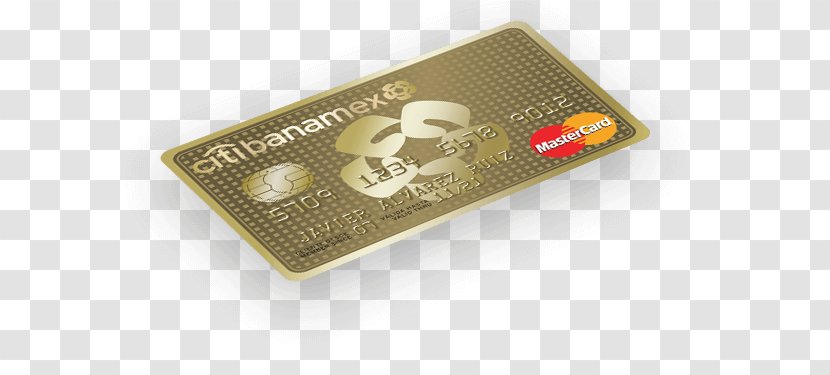 Credit Card Banamex Banco Nacional De Mexico Gold Debit - Brand Transparent PNG
