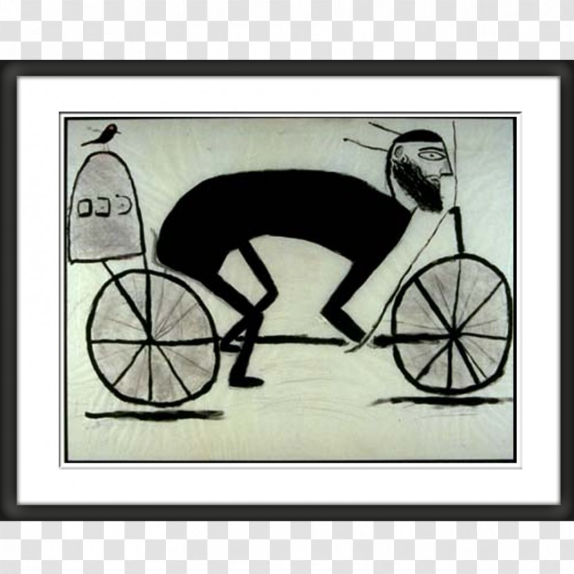 Bicycle Wheels Picture Frames Chariot - Cartoon Transparent PNG