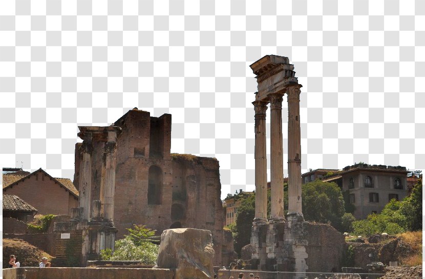 Rome Ruins Of St. Pauls Angkor - Building - Italy Roman Scenery 5 Transparent PNG