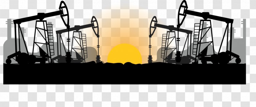 Petroleum Industry Extraction Of Oil Field - Drilling Rig - Sunrise Transparent PNG