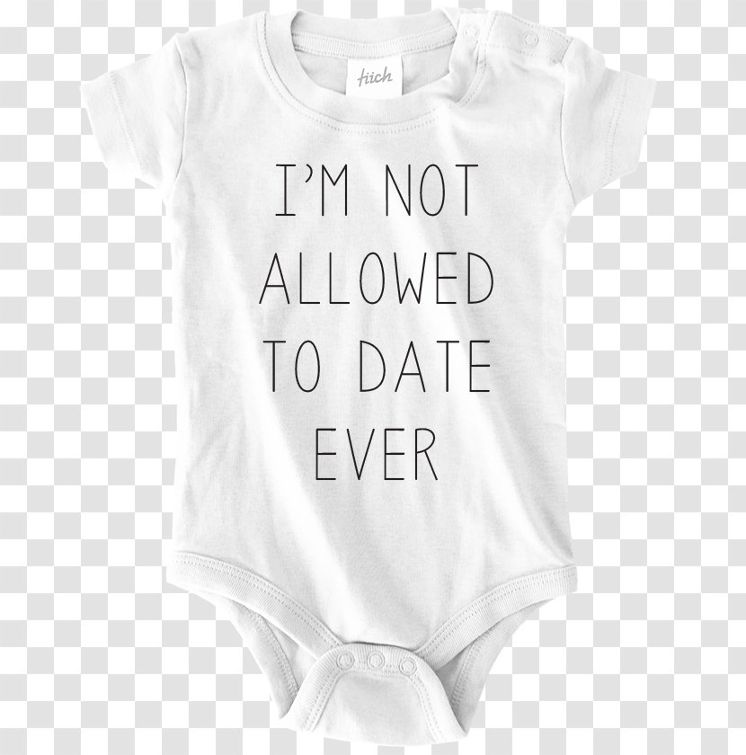 Baby & Toddler One-Pieces T-shirt Sleeve Bodysuit Font - Outerwear - Not Allowed Transparent PNG