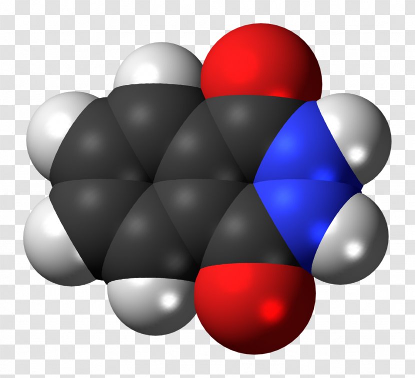 Space-filling Model Tetracene Molecule Pyrazine Ball-and-stick - Aromaticity - Molecules Transparent PNG