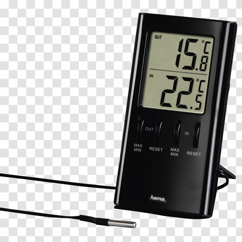 Thermometer Weather Station Hygrometer Sensor Display Device - Measuring Instrument - Cartoon Transparent PNG