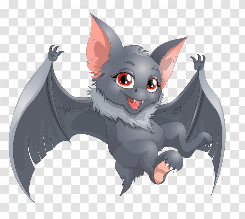 Bat Cartoon Clip Art - Tail - Transparent Halloween Clipart Transparent PNG