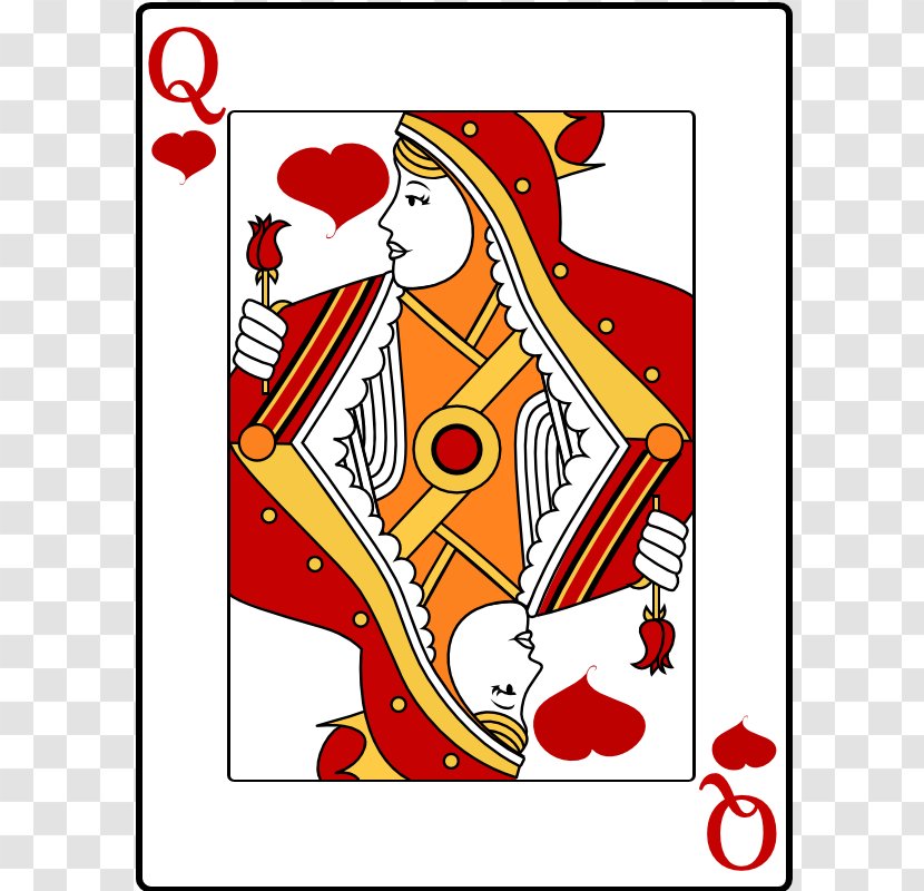 Queen Of Hearts Playing Card Clip Art - Jack - People Cards Transparent PNG