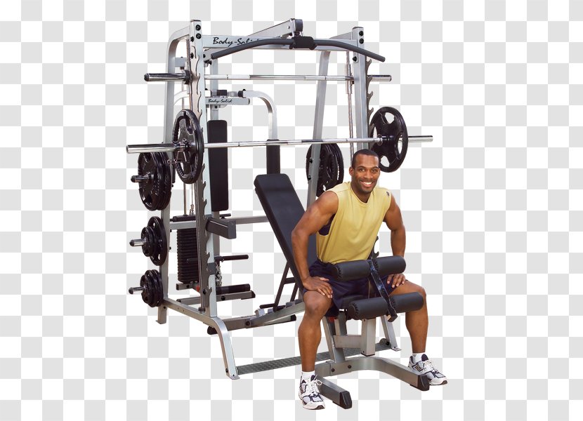 Smith Machine Fitness Centre Exercise Equipment Power Rack - Bodysolid Inc - Solid Body Transparent PNG