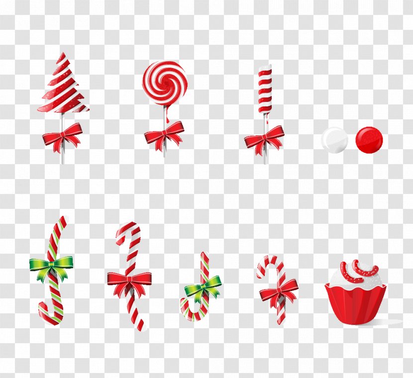 Lollipop Candy Christmas Poster Transparent PNG