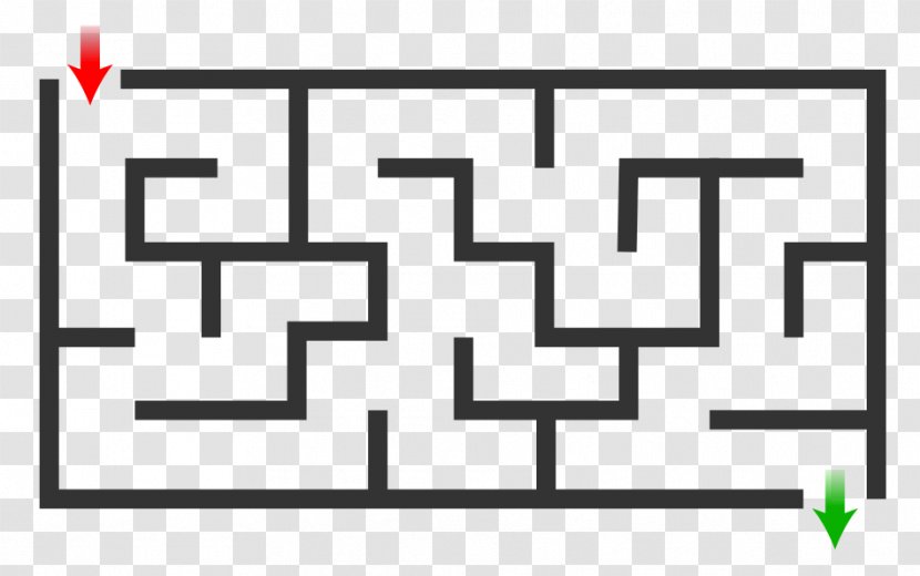 Maze Solving Algorithm Labyrinth Puzzle Depth-first Search - Area Transparent PNG