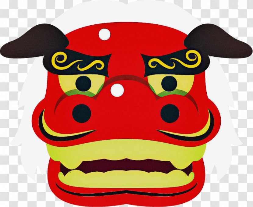 Cartoon Red Yellow Snout Smile Transparent PNG
