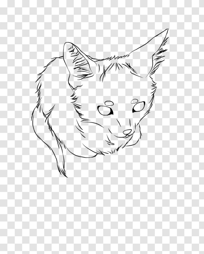 Whiskers Domestic Short-haired Cat Wildcat Art - Red Fox Transparent PNG