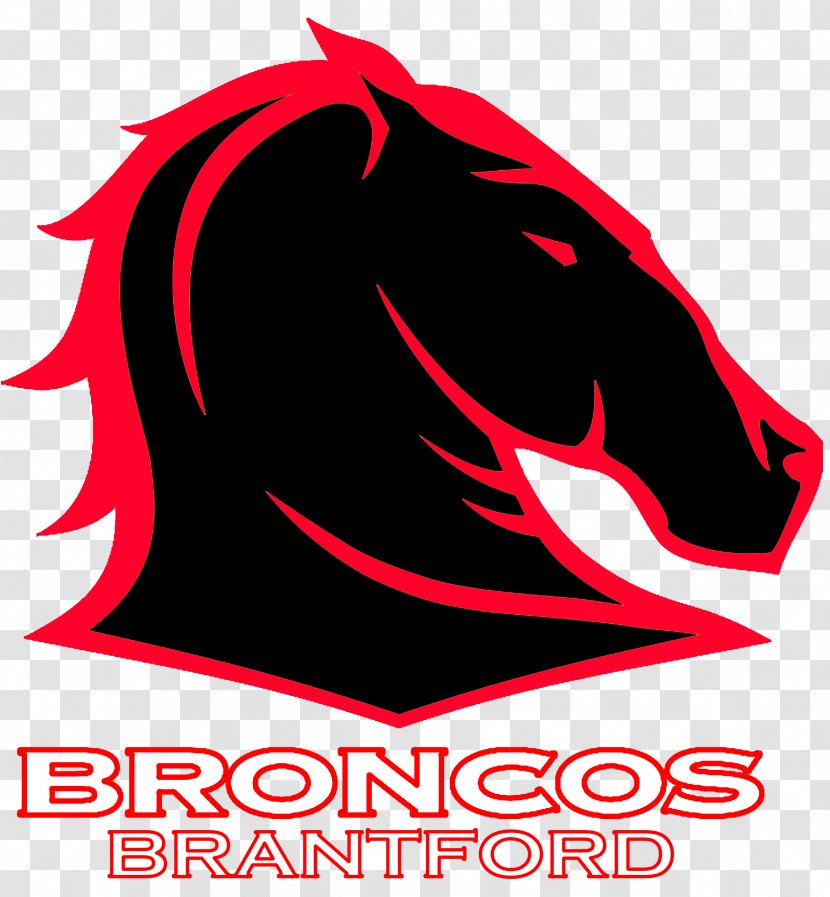 Logo Brisbane Broncos Graphic Design Font - Red Transparent PNG