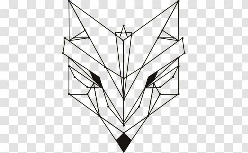 Triangle Line Art White Point - Symmetry Transparent PNG