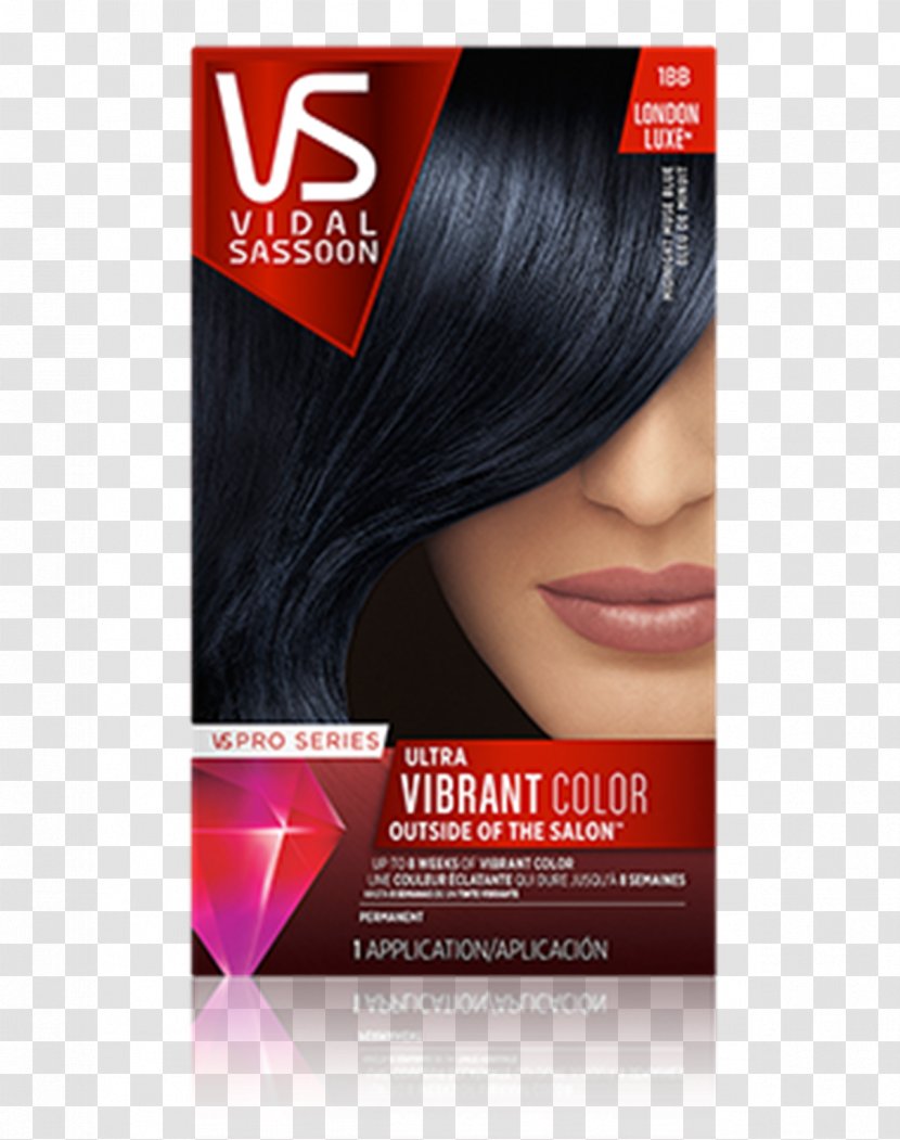 Hair Coloring Human Color Midnight Blue Lilac - Black Transparent PNG