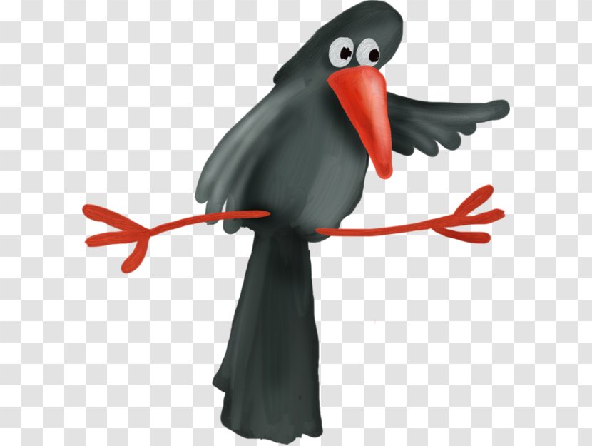 Crows Cartoon Illustration - Penguin - Cute Black Crow Transparent PNG