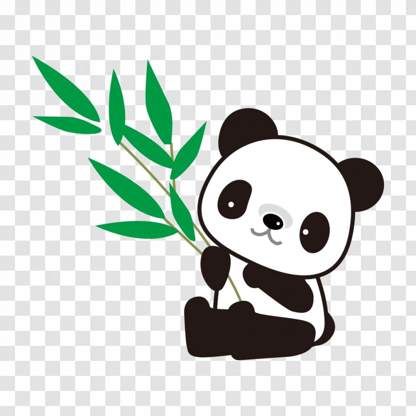 Giant Panda Bamboo Drawing Transparent PNG